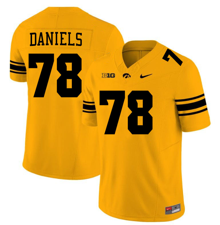 James Daniels Iowa Jersey,University Of Iowa Hawkeyes Fotoball Uniforms,Jersey,Gears-Gold